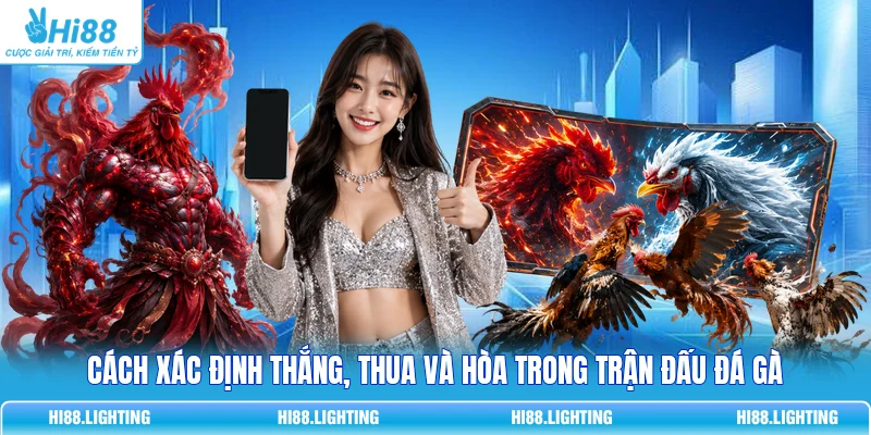 Đá Gà - Quy Tắc Phân Xử Thắng, Thua Và Hoà Trong Trận Đấu