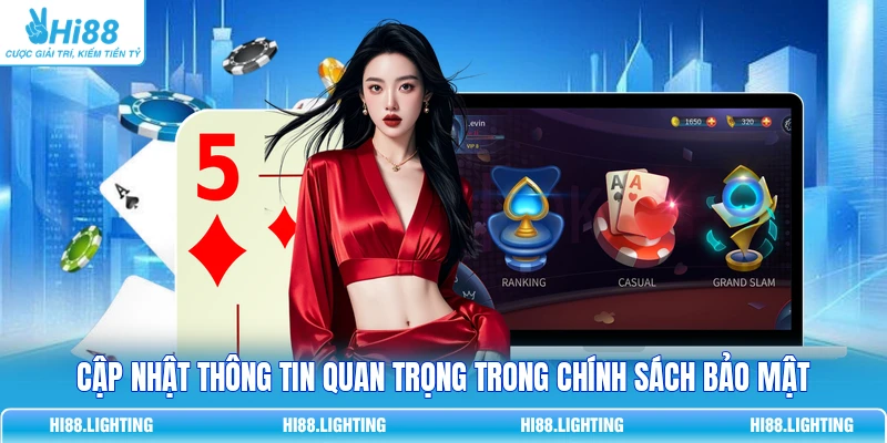 Cập nhật thông tin quan trọng trong chính sách bảo mật