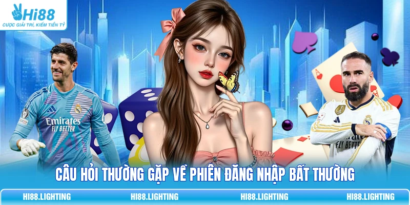 Câu hỏi thường gặp về phiên đăng nhập bất thường