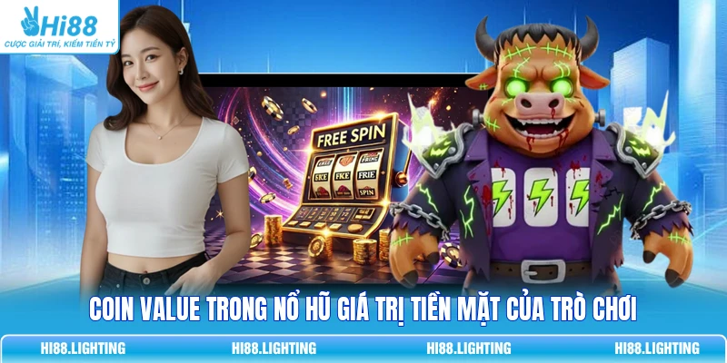 Coin Value trong nổ hũ giá trị tiền mặt của trò chơi