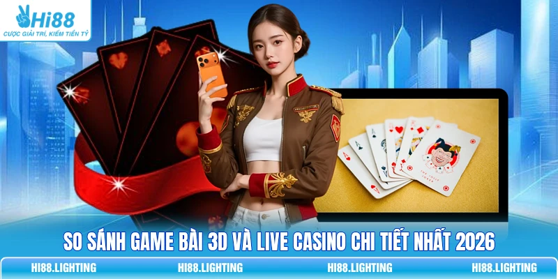 So Sánh Game Bài 3D Và Live Casino Chi Tiết Nhất 2026