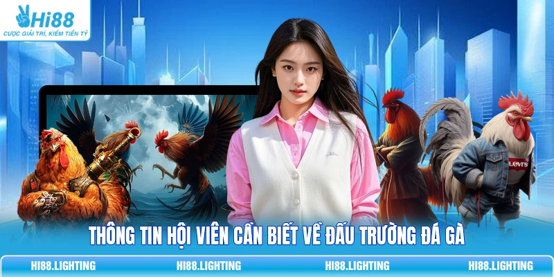 Thông tin hội viên cần biết về đấu trường đá gà 
