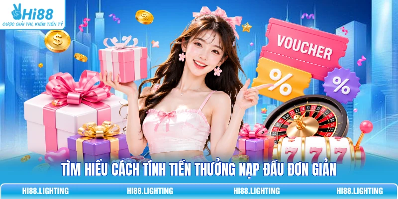 Tìm hiểu cách tính tiền thưởng nạp đầu đơn giản