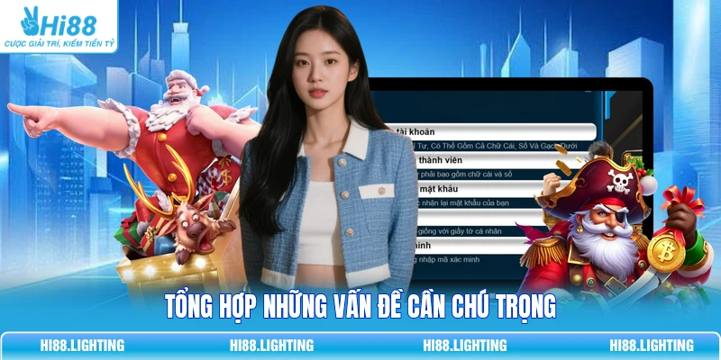 Tổng hợp những vấn đề cần chú trọng