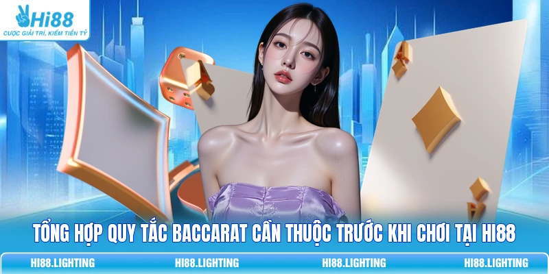 Tổng hợp quy tắc Baccarat cần thuộc trước khi chơi tại HI88 