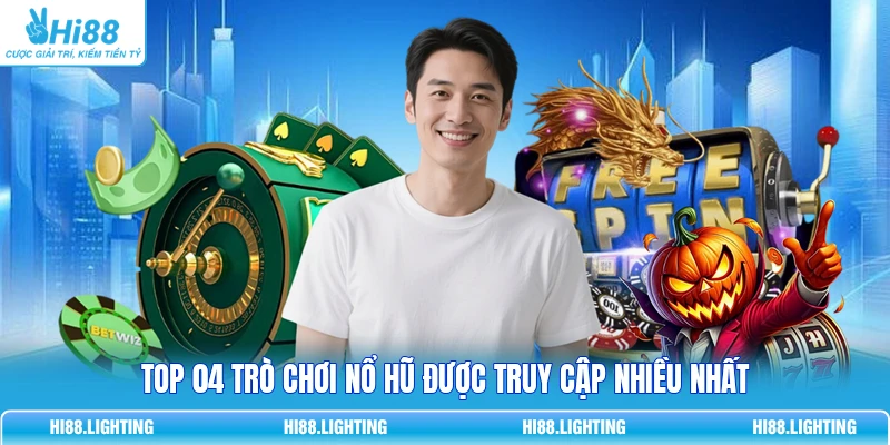 Top 04 trò chơi nổ hũ được truy cập nhiều nhất