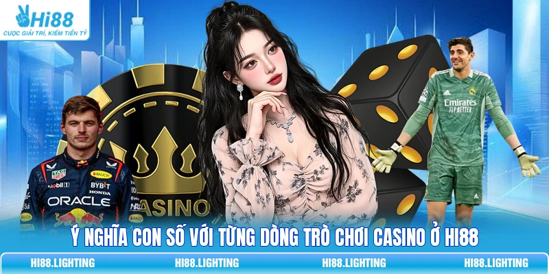 Ý nghĩa con số với từng dòng trò chơi casino ở HI88